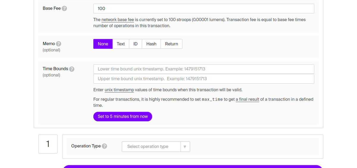 Tree3Network's tweet photo. If you want to test #Stellar Smart Contracts(SSC), the Stellar Laboratory has a default button to Set TimeBounds.

Try out some cool SSC examples on testnet :)
https://t.co/wbSSaIpt9O https://t.co/ujM55IXPHs
