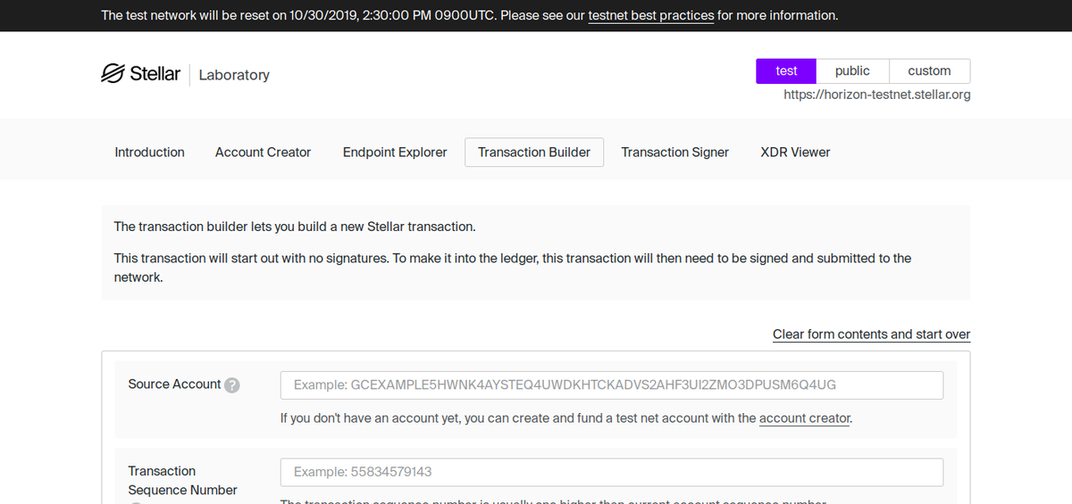Tree3Network's tweet photo. If you want to test #Stellar Smart Contracts(SSC), the Stellar Laboratory has a default button to Set TimeBounds.

Try out some cool SSC examples on testnet :)
https://t.co/wbSSaIpt9O https://t.co/ujM55IXPHs