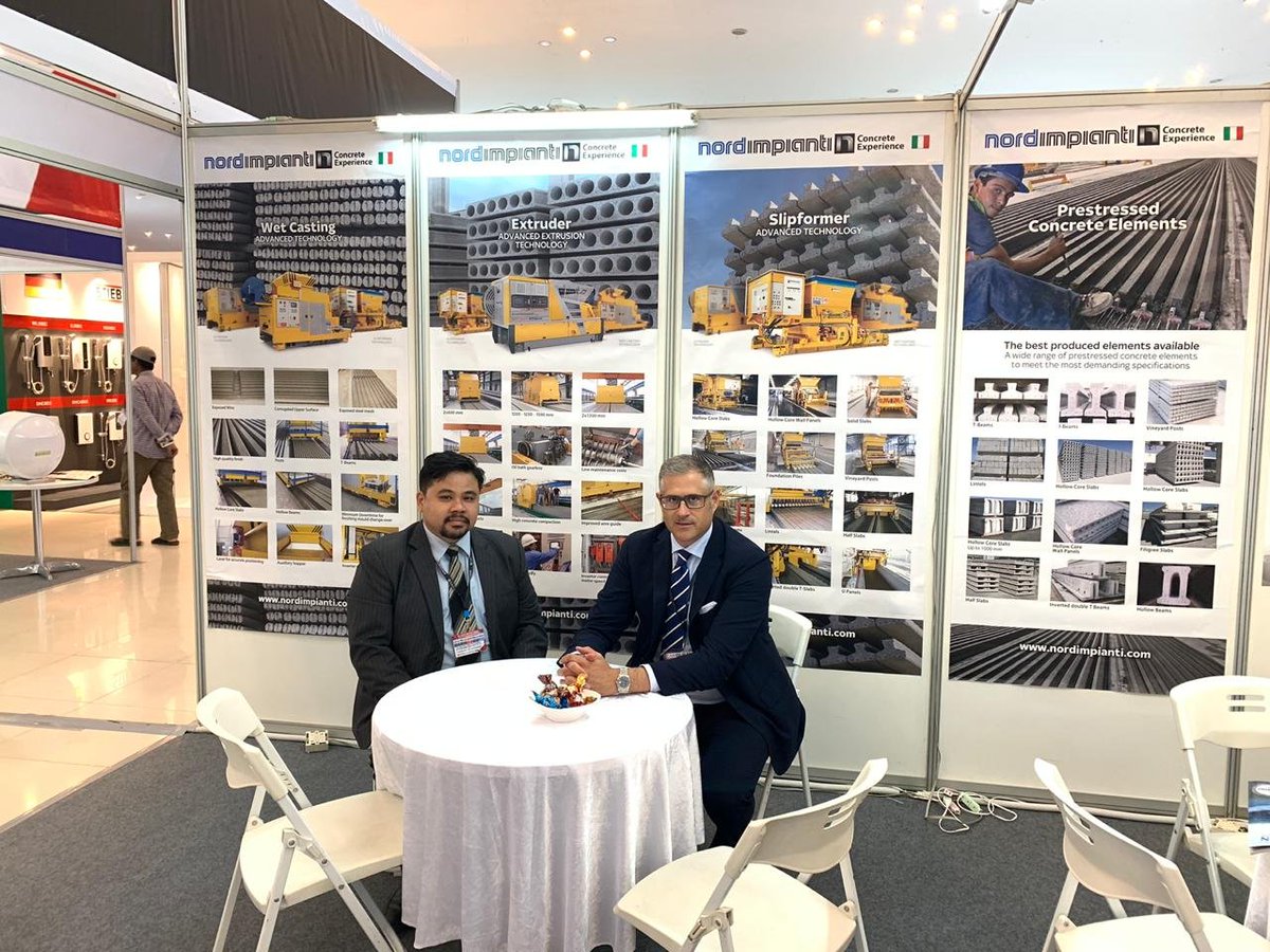 Nordimpianti's tweet photo. Waiting for you @CamBuildExpo , Phnom Penh, Cambodia, stand C-198!
#technology #precast #prestressed #concrete #concreteelements #extruder #slipformer #wetcasting #ourmachines #bestsolutions #bestevents #ipha_hollowcore #cpiworldwide #partners https://t.co/jU7UxFYTcT
