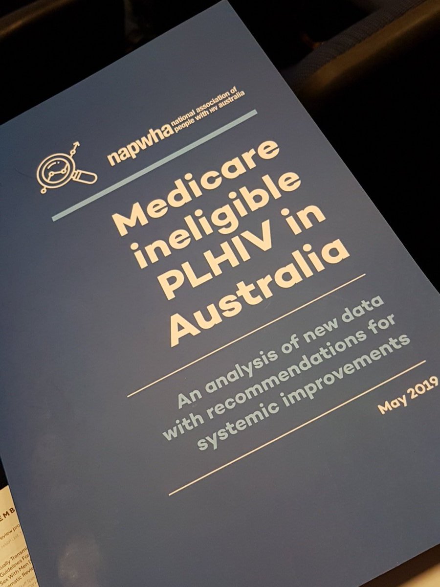 Dr Gemma Crawford (@gemmacrawford) on Twitter photo Congrats <a href="/napwha/">NAPWHA — info@napwha.org.au</a> on launch of Medicare Ineligible PLHIV in Aust & preso from Kathy Petoumenos-critical issue for migrant pops #HIVAUS19 Congrats <a href="/napwha/">NAPWHA — info@napwha.org.au</a> on launch of Medicare Ineligible PLHIV in Aust & preso from Kathy Petoumenos-critical issue for migrant pops #HIVAUS19