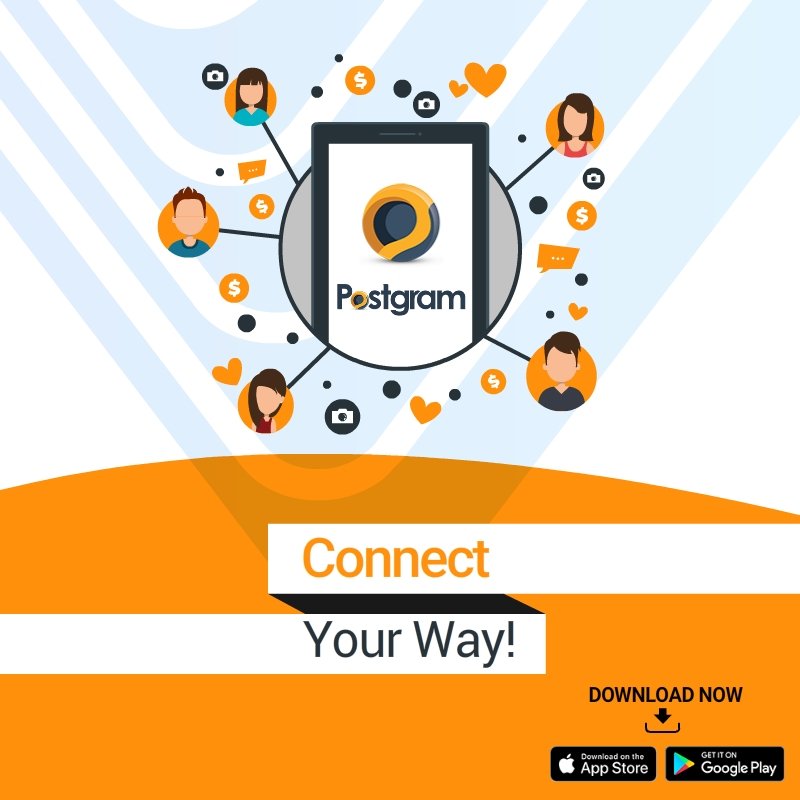 Postgram_com's tweet photo. On Postgram you build your own connections along with socializing!
Available on IOS and Android! #Postgram #SocialNetwork https://t.co/gKarVCtnZL
