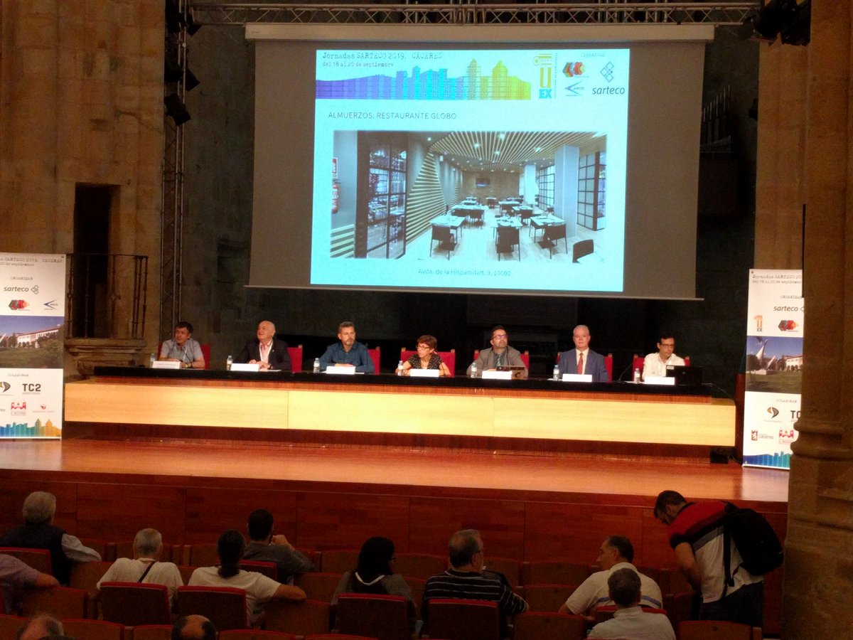Acto inaugural de las Jornadas SARTECO 2019 #SARTECO2019