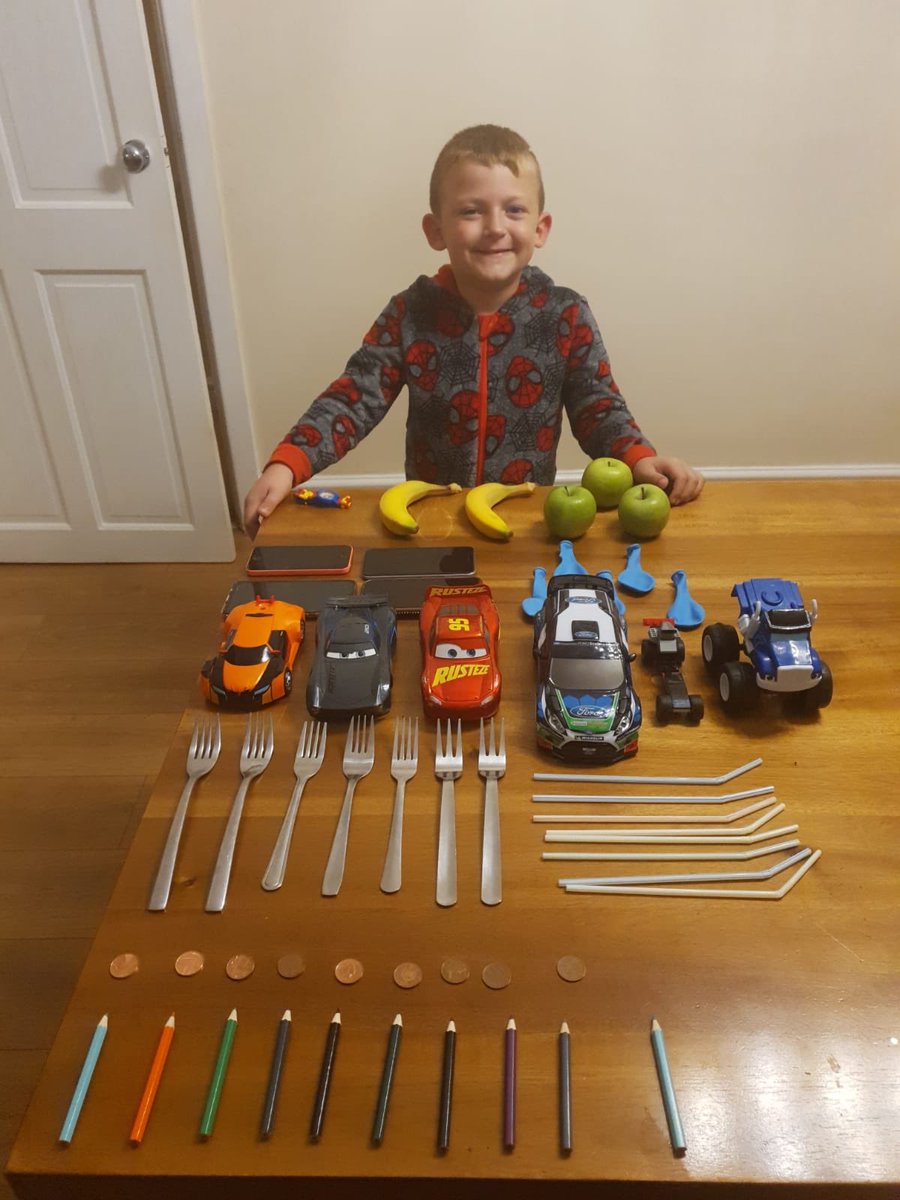 Cass_Mrs_c's tweet image. @MrsMGarswood  Ethan really enjoyed this weeks homework #countingwithobjects #year1