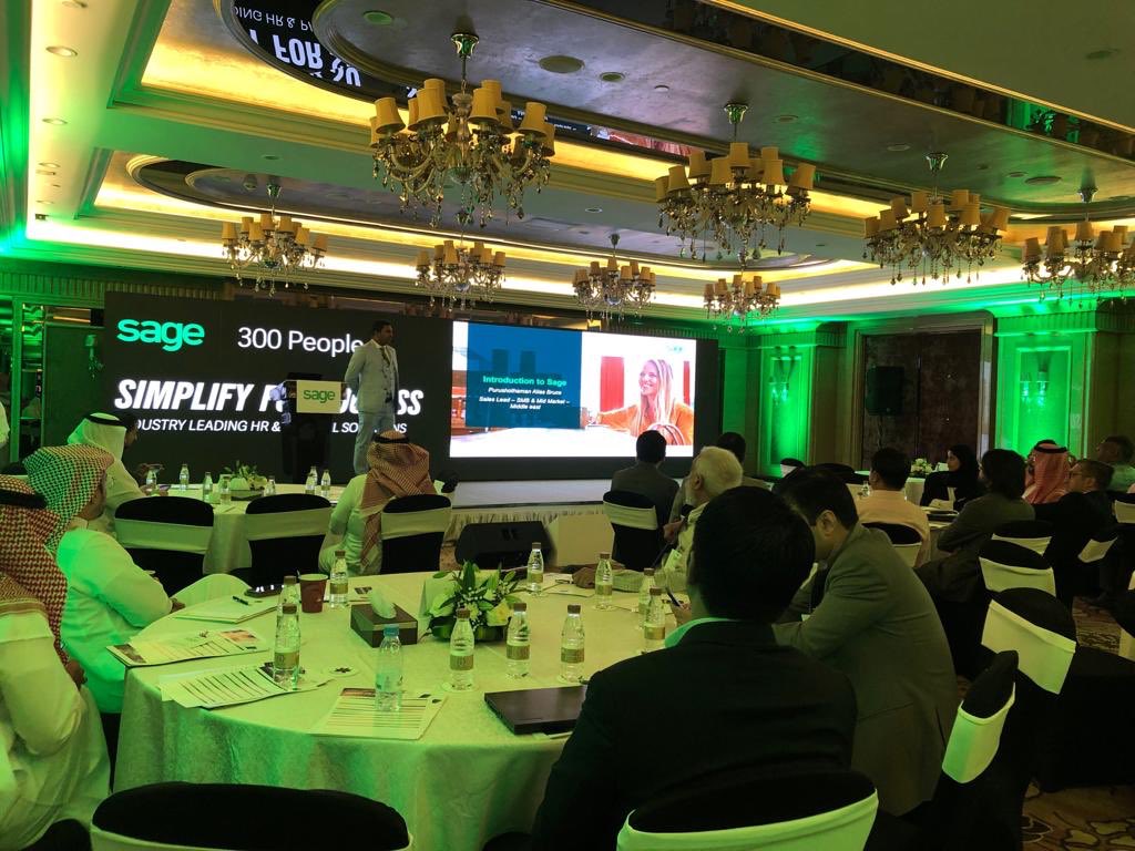 HiathamDARA's tweet photo. #300People big Launch in KSA today, all what you need for your HR and payroll operations in one integrated localized and Arabized solution #simplifyforsucess #hr #hrms #sage @sage @SageMiddleEast https://t.co/TrQmwex58H