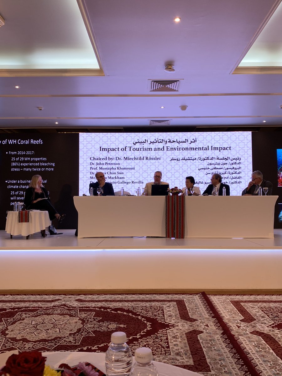 Crtitical and sobering presentation by @AdamCMarkham on the impact of #ClimateChange on #CulturalHeritage as we face unprecedented CO2 levels not seen for 800,000 years. Clarion call for action on #climateheritage <a href="/icomosSDG2030/">ICOMOS_Agenda2030</a> @icomos #salalahdeclaration