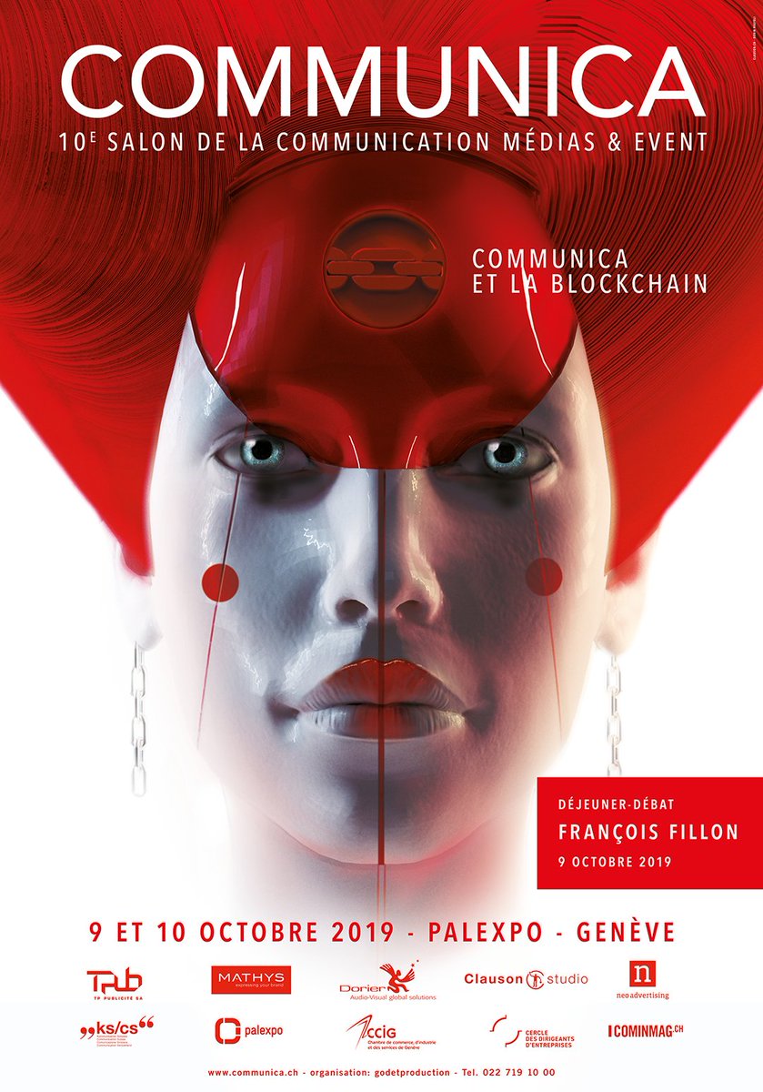 COMMUNICA 2019 - 10ème édition!
9 et 10 octobre à Palexpo Genève
Recevez votre invitation ➡️ communica.ch/invitation/

Affiche créée par Atelier Thierry Clauson
