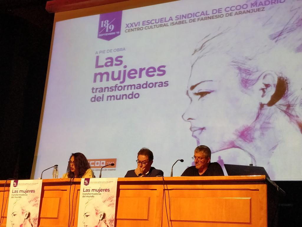 Comienza la escuela Sindical de @CCOOMadrid a pie de obra porque las  mujeres son transformadoras del mundo #escuelasindical