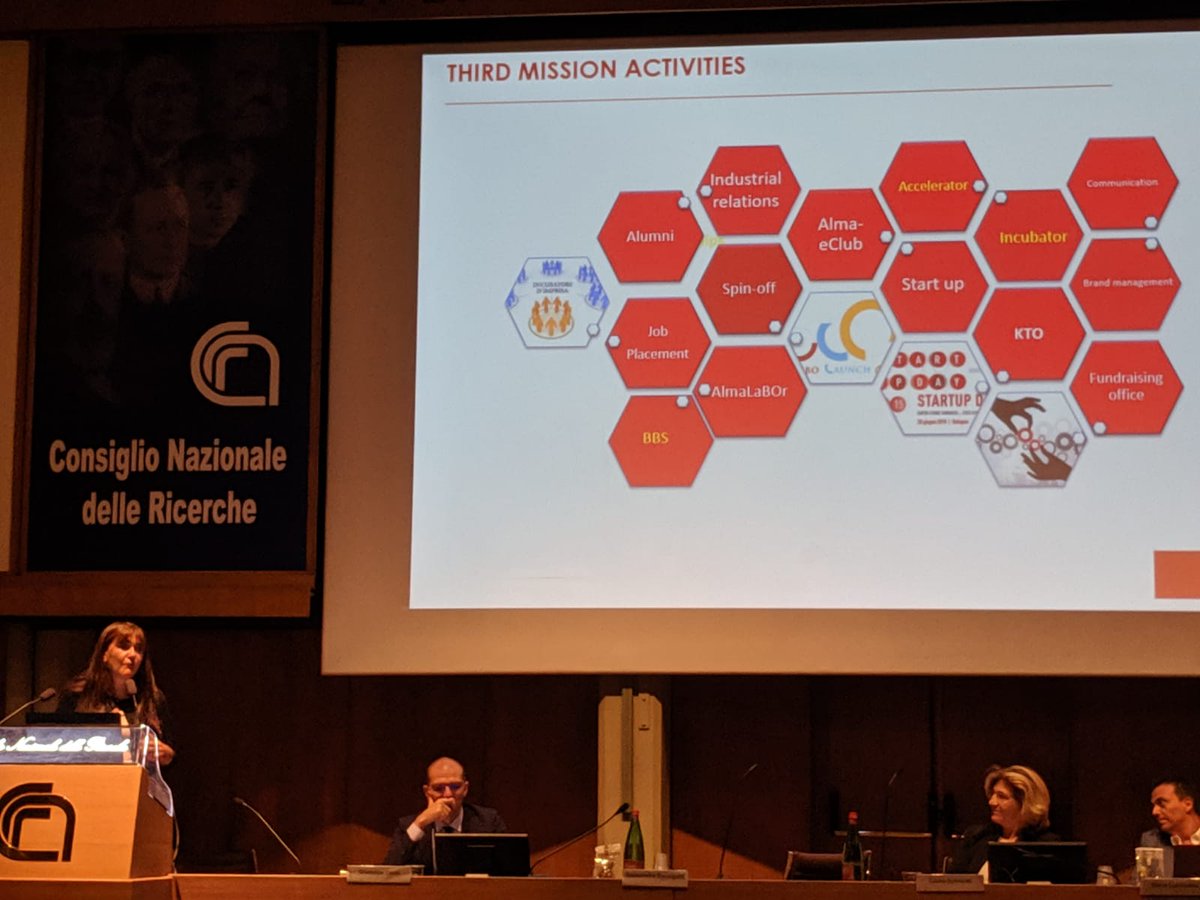Ximbio's tweet image. Great talk by Alessandria Baccigotti from @UniBo discussing the importance of a supporting ecosystem to #techtransfer. #netval #innovation #universities
