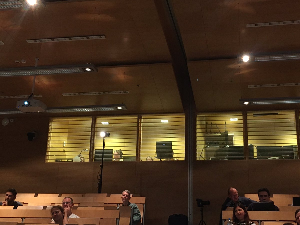 ASzarkowska's tweet image. Interlingual live subtitlers at #ILSAproject multiplier event #Intermedia2019Warsaw