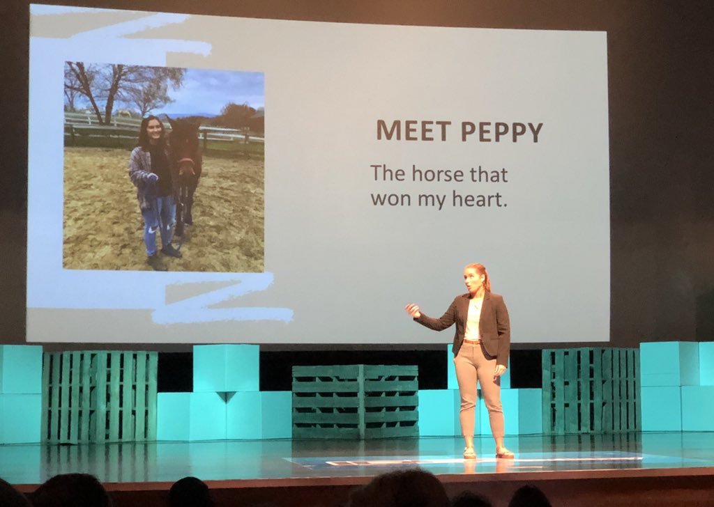 Roan scholar at ETSU and author of Peppy the Easy-Going Racehorse, Cierra Linka said, “‘Love Does’ means choosing to use your life as a means to love others well.” <a href="/RoanScholars/">Roan Scholars</a> #Forgingyourfuture #IDEAcademy2019