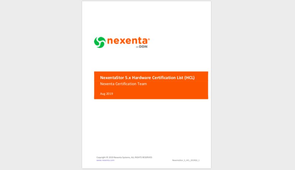 Looking for the latest? We recently released an updated Hardware Certification List (HCL) for NexentaStor 5.x. Get it here: ow.ly/Yu9R50wdZlc