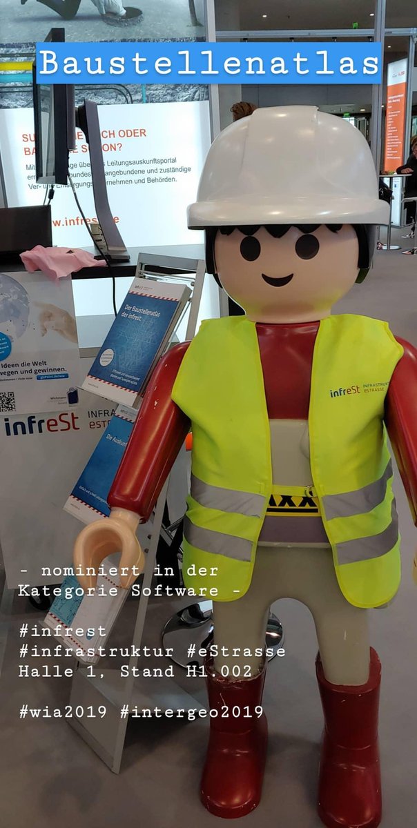 Nicht der süße Kerl auf dem Bild ist nominiert, sondern der #Baustellenatlas von #infrest in der Kategorie Software: gispoint.de/wia

#wia2019 #intergeo2019 #intergeo <a href="/InsideIntergeo/">INTERGEO</a>