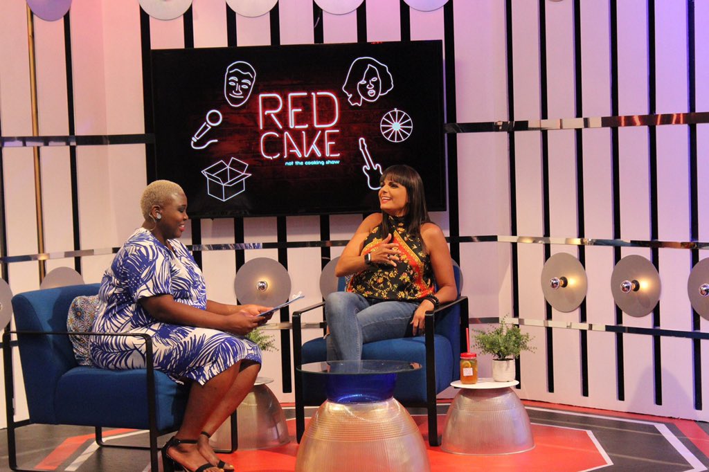 CMPTVee's tweet photo. It's almost time for another exciting episode of Red Cake π° This week's guest is @LeanneManas π Sit back and enjoy the fun as she answers Rapid Fire questions and plays a game of Sterring! Friday 7PM on @SABC_2 π₯#RedCake_SABC2 https://t.co/3Dj4reGGvE