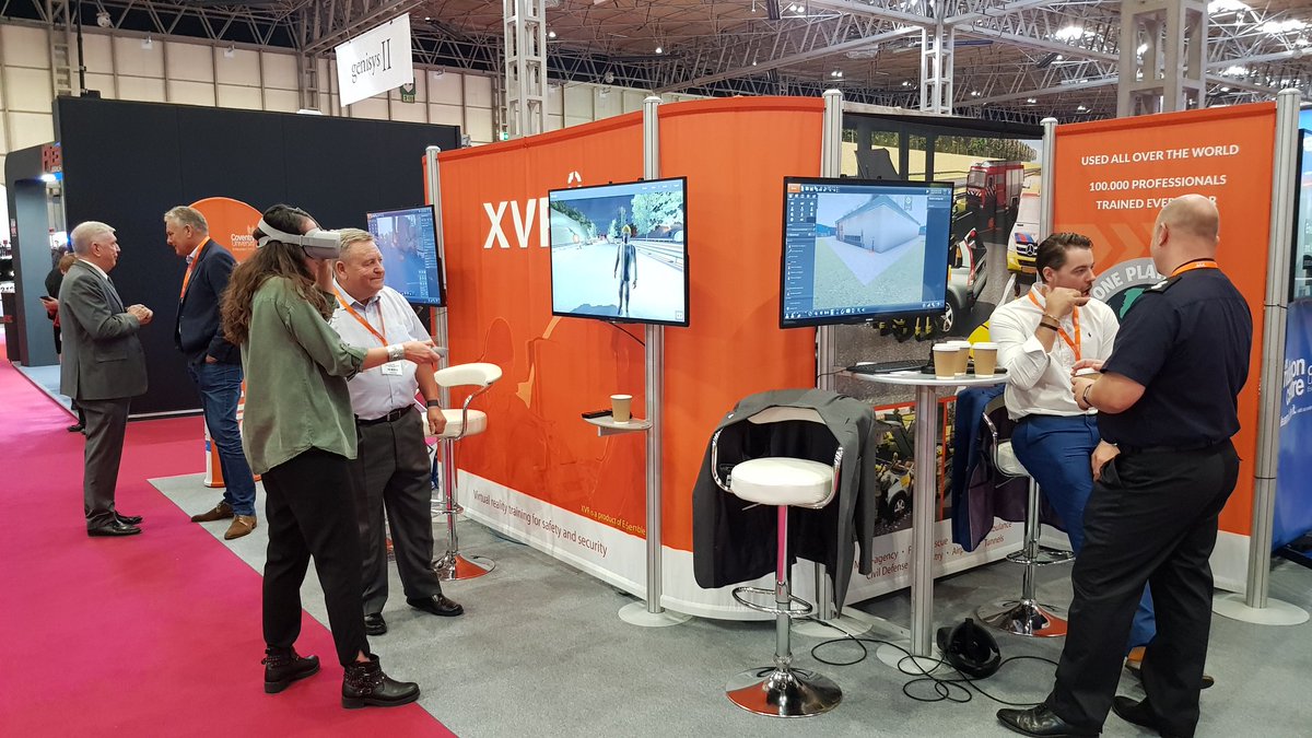 XVRsimulation's tweet photo. Showcasing all the latest innovation from XVR Simulation at the @emergencyukshow together with @covsimcentre at stand Q61. Come and see how your organisation can benefit from #vr training. https://t.co/pUkWhenYAi