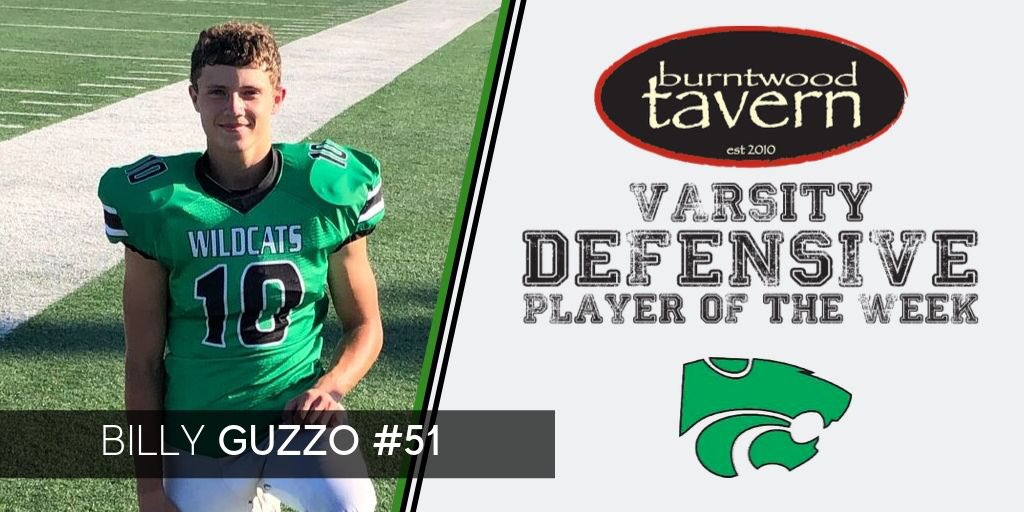 Congrats to our <a href="/BurntwoodTavern/">Burntwood Tavern</a> Defensive Player of the week <a href="/BillyGuzzo/">Billy Guzzo</a>