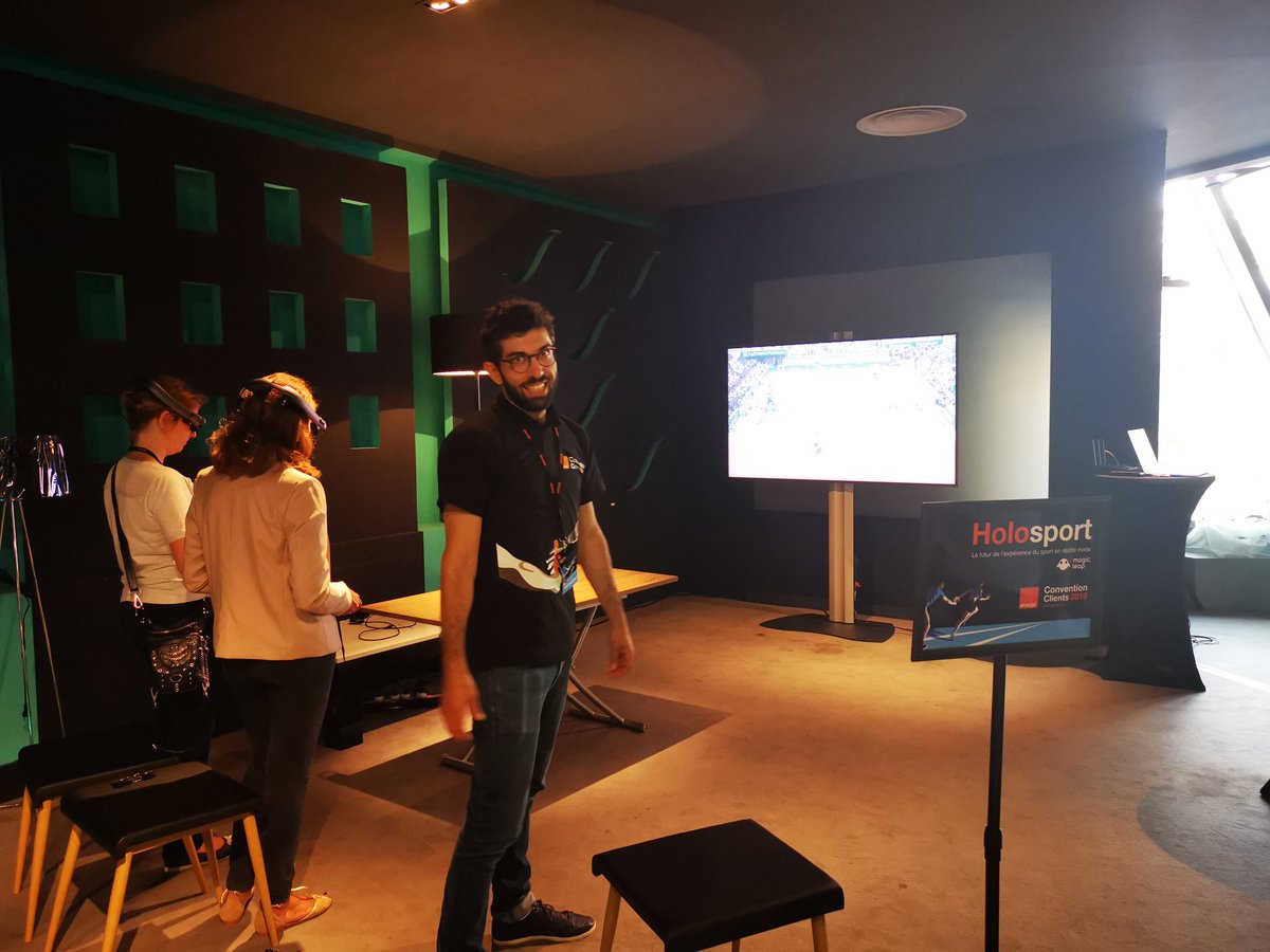 #ConventionClients2019 #PrêtsPartez sur l'atelier Holosport avec #Remy_Raad <a href="/boisbob/">cedric boisrobert</a> <a href="/davpicard/">david picard</a> une expérience inédite de réalité mixte @amb_digit <a href="/ydelegue/">Yvan Delègue</a>