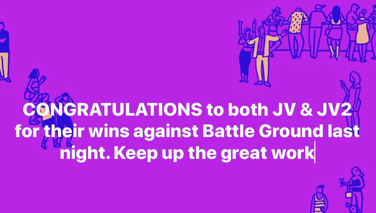 Congrats JV &amp; JV2