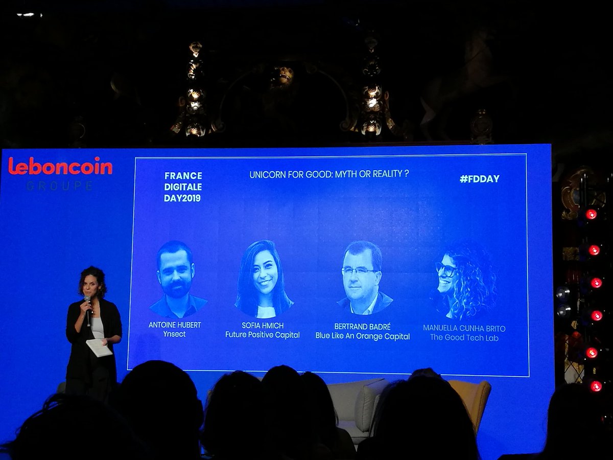 lexandreCoulier's tweet photo. Great speakers and entrepreneurs for good with @BertrandBadre/@BlaOSustainCap @manuellaccb/@GoodTechLab @Ant1_Hubert/@Ynsect and @sofiahmich at #FFDay #TechForGood https://t.co/QbKlo2CdQb