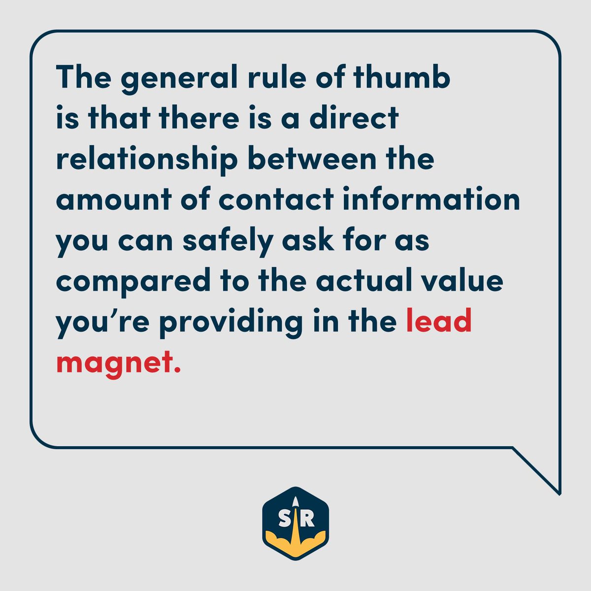 StrategicRocket's tweet photo. The more value you provide for free for your users, the more contact information details they'll be more willing to give-up in exchange. 

#digitalmarketing #digitalmarketingtips https://t.co/isqQmBdaLq