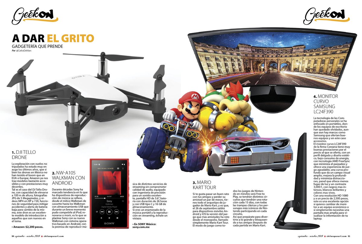 ChilangasSurf's tweet photo. #WeekOn | Gadgetería de temporada.
¡Revista completa y gratis acá¡ ⬇️
https://t.co/In4xfiDTCt https://t.co/v9KqS6uHE6
