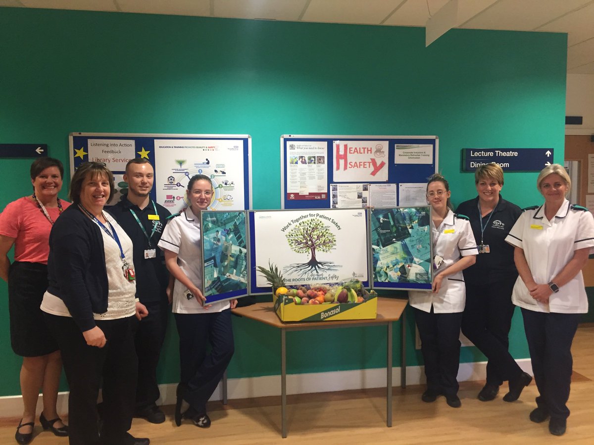 mrsedwards84's tweet photo. Well done to our fab clinical skills team on their winning poster for our poster competition to celebrate #WorldPatientSafetyDay2019. Focusing on education as the roots of safety and produced by the @RGUC media team.  Enjoy your fruit!  #winners #safety #team https://t.co/06JQwxZoXl