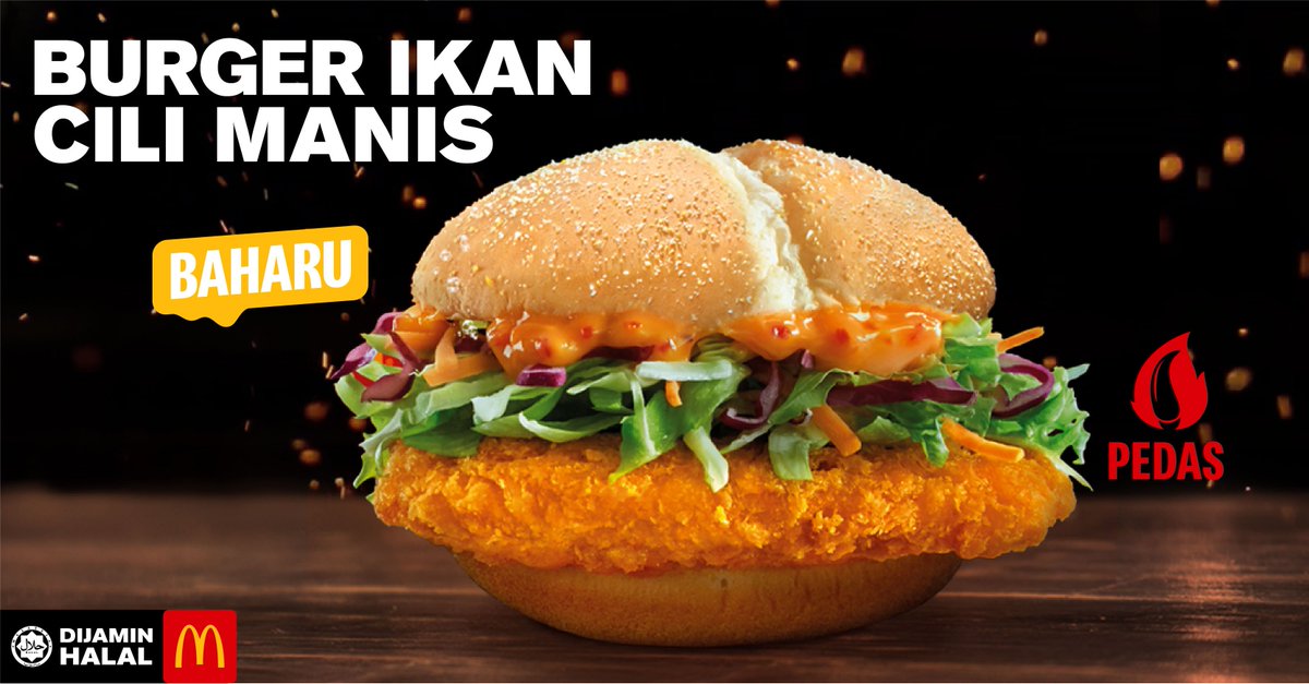 Mcdonalds Malaysia On Twitter Hidup Ni Manis Manis Pedas Macam Burger Ikan Cili Manis Kami Ada Kerangupan Filet Ikan Kesegaran Sayur Dan Kemanisan Mayo Cili Nak Ceria Cuba Lah Burger Ikan Cili Manis