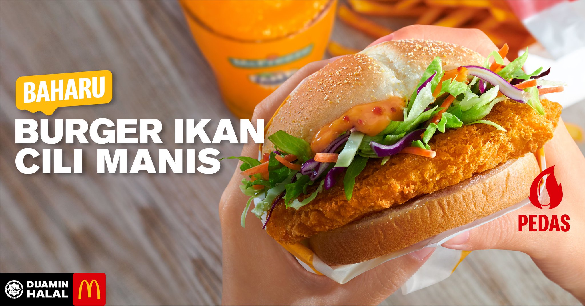 O Xrhsths Mcdonalds Malaysia Sto Twitter Kami Ada Si Cantik Manis Baru Hangat Memikat Memperkenalkan Burger Ikan Cili Manis Mcd Dengan Filet Ikan Rangup Sayuran Segar Dan Yang Penting Sekali Mayo Cili