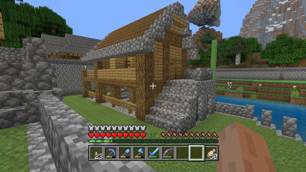 ヤキたま Minecraft Ps4 鉄腕 Dashが好きで 漁師の家はdash島に出てくるような舟屋を作ろうと思っていました 似ても似つかない家になりました W なんだこれｗでも これはこれで ｗ てな感じになりました 完成直後 樽 漁師 Minecraft マイン