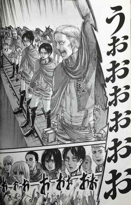 K Y 進撃の巨人のシュールギャグめっちゃ面白いけど 特に好きなのはこれに限らずリヴァイやハンジがエレンの厨二行動を冷静にツッコんでるところですかね
