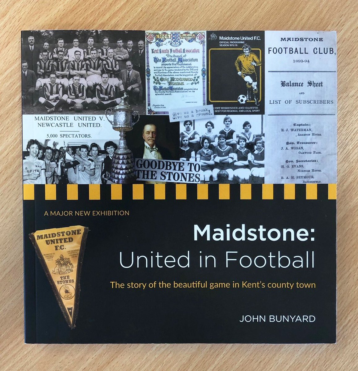 So excited to see the launch of a new book: Maidstone: United in Football by John Bunyard.

We’ve designed and published itthrough our sister company Enso Publishing, Art &amp; Design. 
256 pages, £15

#maidstoneunitedinfootball <a href="/maidstoneunited/">Maidstone United</a>