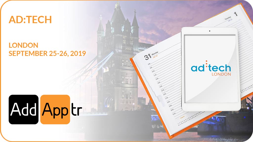 AddApptr_GmbH's tweet photo. Meet us at ad:tech in London! To set up a meeting, please contact Sebastian: sebastian.gravell@addapptr.com https://t.co/RZ5JraJB4s