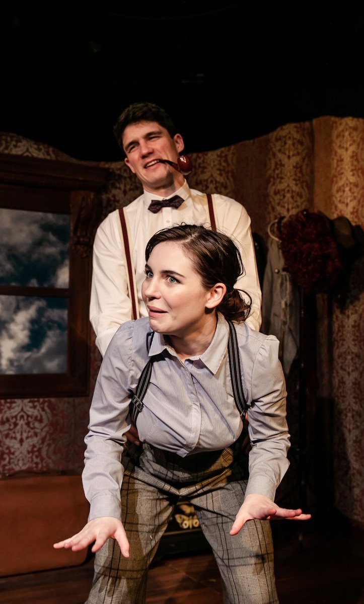 SherlockOnStage's tweet photo. Remember @SwindonArtsCent @GreenwichTheatr Mrs Hudson has said that no one under the age of 16 is allowed to embark on this here folly, because Watson and I get a bit naughty. Sorry. – SH https://t.co/sTUlcP3xdx