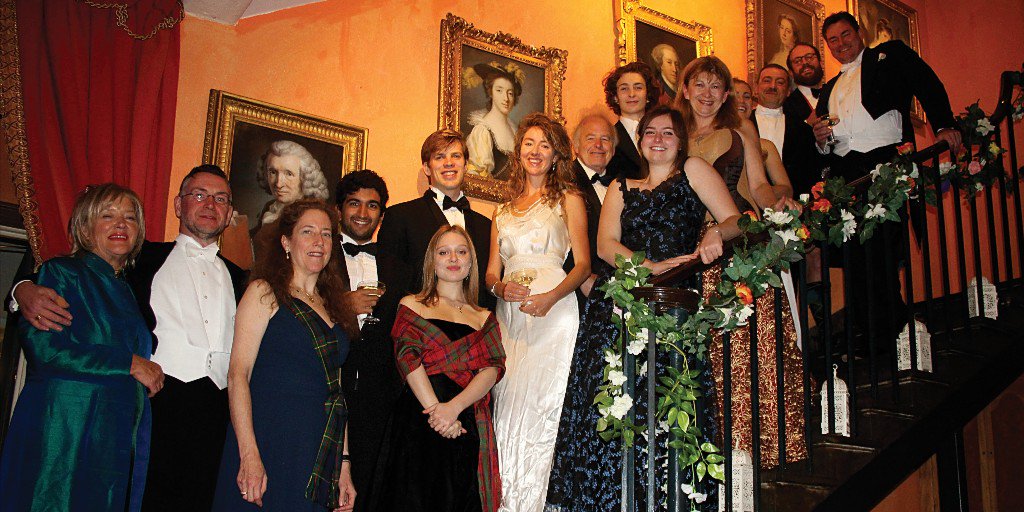 FingaskCastle's tweet photo. The 162nd Perth Ball was held at Fingask on Saturday night. 320 people in full evening dress reeled till 3.30 in the morning to the sound of Simon Howie’s wonderful band. #FingaskCastle #PerthBall https://t.co/ReYT5m9FOO