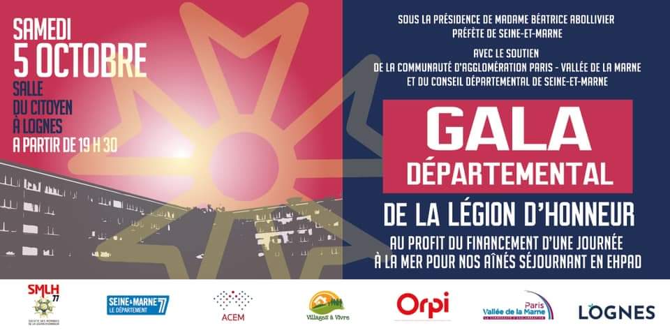 smlh77's tweet photo. La ville LOGNES capitale de la Section départementale de la Société des Membres de la Légion d’Honneur le 5 octobre pour le gala de bienfaisance au profit de nos aînés afin de leur offrir une journée à la mer. Pour votre participation: smlh77@orange.fr https://t.co/KhCsW05GjW