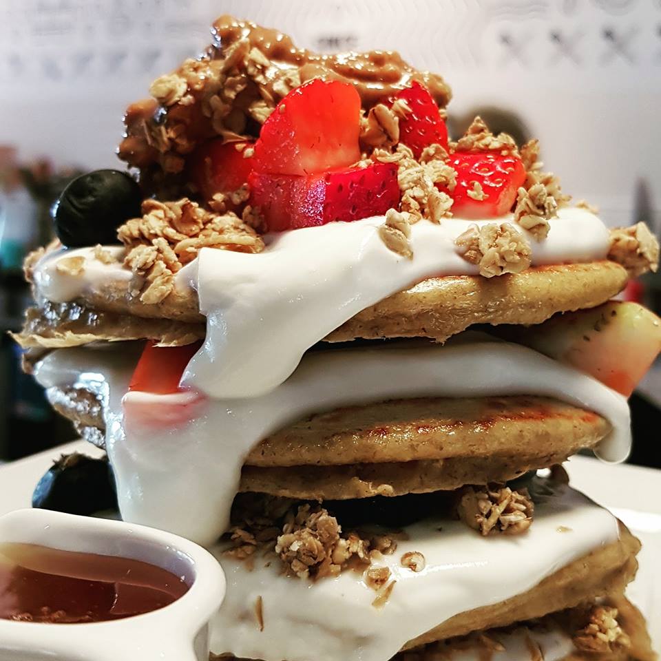 THowth's tweet image. Our protein pancakes are the best pit stop following a tough gym session or just as a tasty treat! Consuming an adequate amount of protein after a workout gives your body the amino acids it needs to repair muscle proteins you lose during a workout! 🥞💪