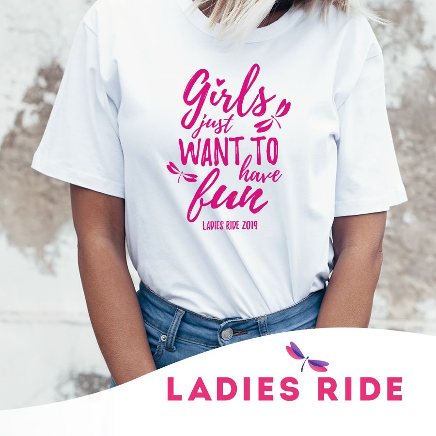 Aankomende zondag 22 september 2019 is het zover: de Ladies Ride van 2019! 🚴Zien we jou zondag stralen in dit exclusieve t-shirt van de Ladies Ride? Want girls just wanna have fun! 😍

Je hebt nog maar een paar dagen om je in te schrijven! ladiesride.nl 💜