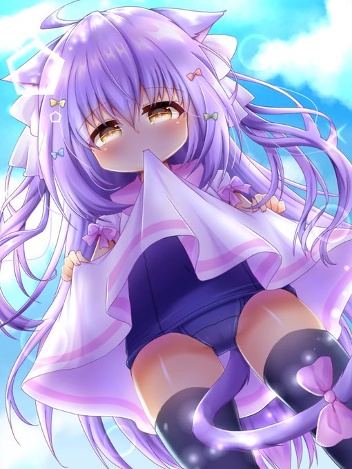 たくし上げ #オリジナル #スク水 #白スク #女の子 #ロリ https://t.co/BI7KAW0T6i 