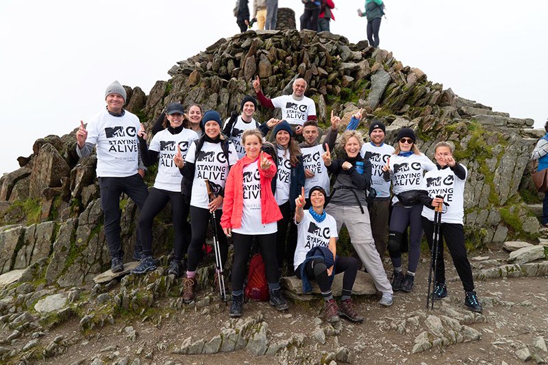 viacomtalent's tweet photo. They did it! 10 Viacom staff members climbed the 5 peaks of the UK and Ireland in 70 hours to raise money for MTV’s Staying Alive Foundation. #mtvsaf #5peaks #mtvsaf5peaks https://t.co/koHpR0Gg5u