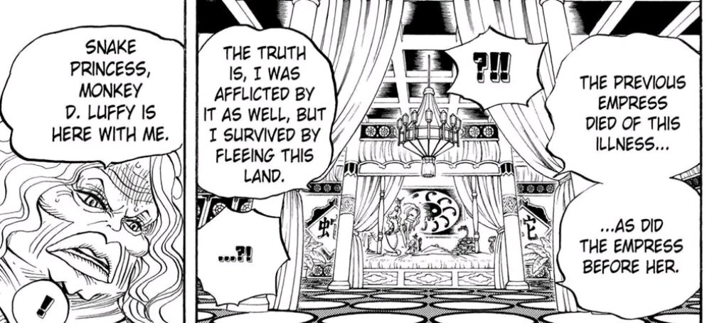 Let's start with Hancock's love for Luffy. Former Empress Nyon claims the other empresses have all passed away because they have fallen in love.Oda is cautious with "death" related terms. Which bring us to. Hancock's future is either being with Luffy, dying or dying FOR Luffy.