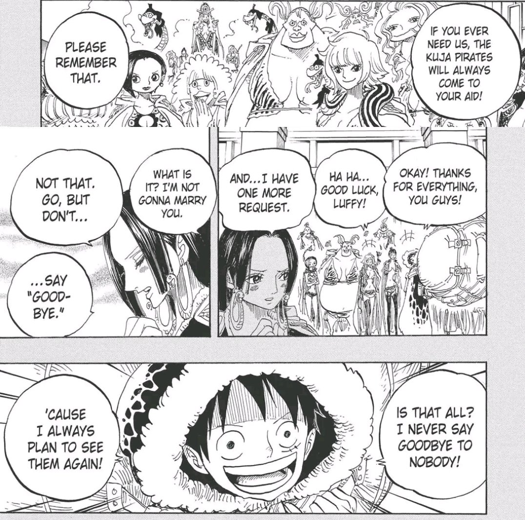 It's very possible that if the warlord system indeed is gone that Hancock will seek out Luffy to be there for him. Now that she can and is back to being a wanted pirate. Hancock might be coming to wano and there has been hints about that in colour spreads.