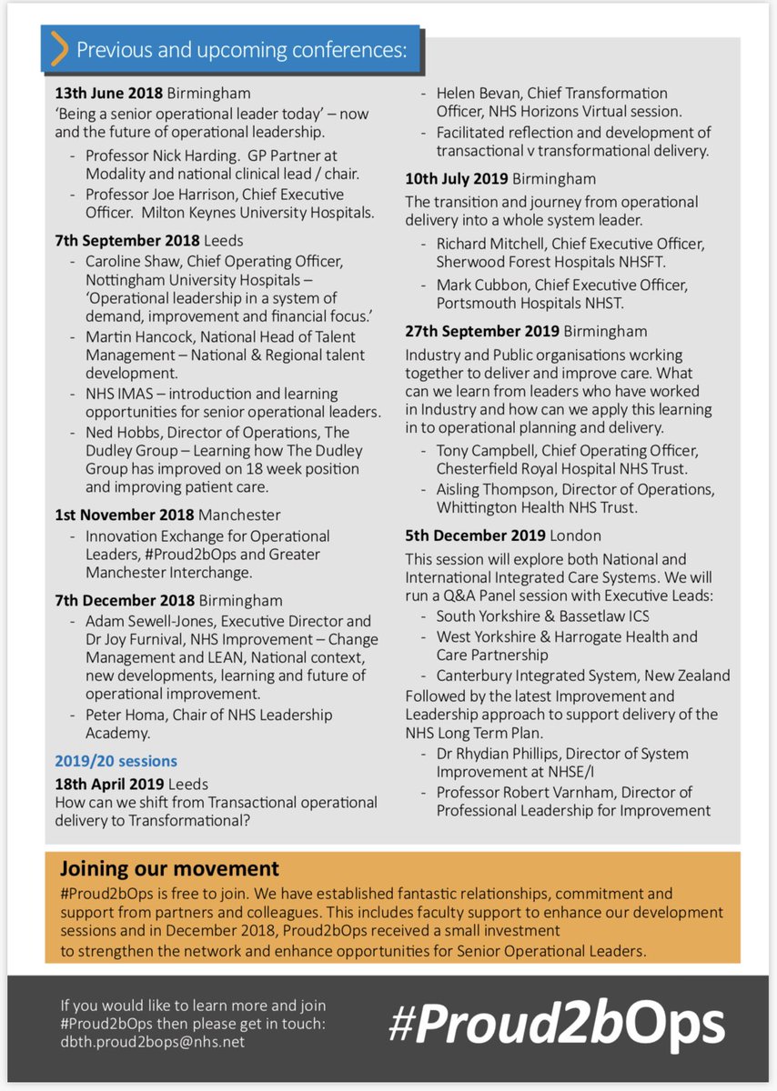 Emma Challans-Rasool 🧡💙 (she/her) (@emmachallans) on Twitter photo Alert Operational Community!! 
🔥 Hot off the press this morning!
We are seeking operational managers & leaders feedback on a dedicated Operational Development event. 
Please Share 👇🏻 #Proud2bOps 
<a href="/NHSProviders/">NHS Providers</a> <a href="/proud2bOps/">Proud2bOps - National Network</a> @ChrisCEOHopson @NghCoo @AKPritchard2 <a href="/helenbevan/">Helen Bevan</a> Alert Operational Community!! 
🔥 Hot off the press this morning!
We are seeking operational managers & leaders feedback on a dedicated Operational Development event. 
Please Share 👇🏻 #Proud2bOps 
<a href="/NHSProviders/">NHS Providers</a> <a href="/proud2bOps/">Proud2bOps - National Network</a> @ChrisCEOHopson @NghCoo @AKPritchard2 <a href="/helenbevan/">Helen Bevan</a>