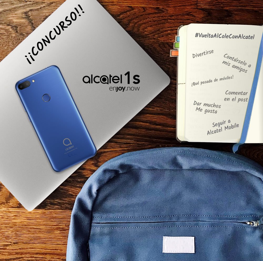 ¡CONCURSO! 
¿La vuelta al cole se te hace cuesta arriba? 📚✏
¡Anímate porque ahora puedes ganar un Alcatel 1S de 3GB+32GB!
Haz RT y cuéntanos por qué el Alcatel 1S es tu mejor aliado en la vuelta al cole, menciona a 2 amigos y utiliza el hashtag #VueltaAlColeConAlcatel. ¡Suerte!