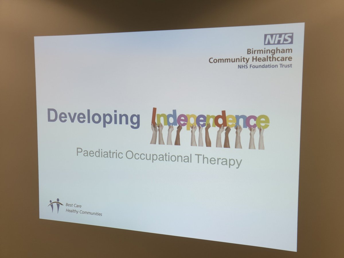 Jen_PCLOT's tweet photo. Another new part of the #OccupationalTherapy service @bhamcommunity starting today. A parent workshop 'Becoming Independent' looking at daily occupations #targetedwork https://t.co/R3tAUHntXy