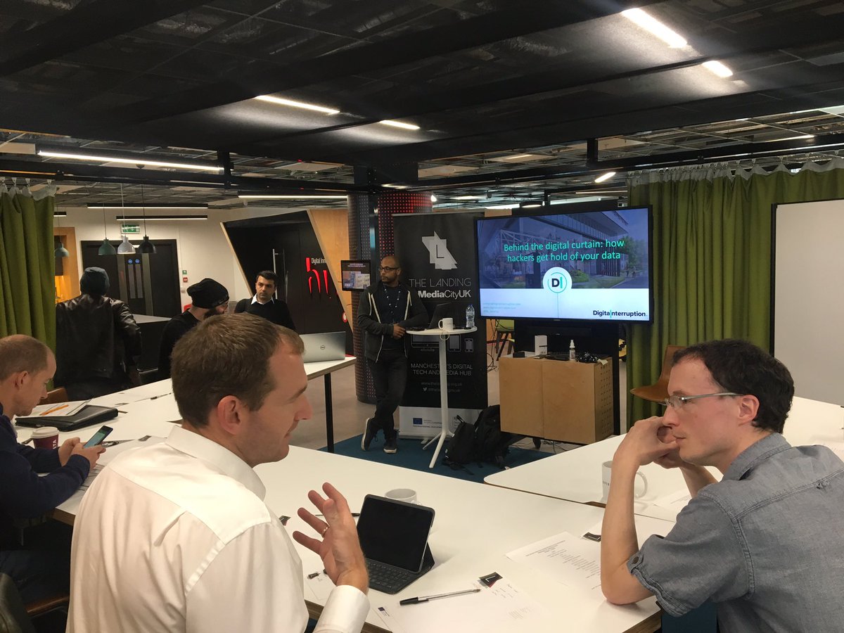 HOSTSalford's tweet photo. Our #TLWorkshop is underway!
We’re thrilled to have @JayHarris_Sec @DI_Security take the session today.
Jay will be talking about Phishing attacks, social engineering, physical security and everything in between!
#CyberSecurity https://t.co/8HnXLkfK3n