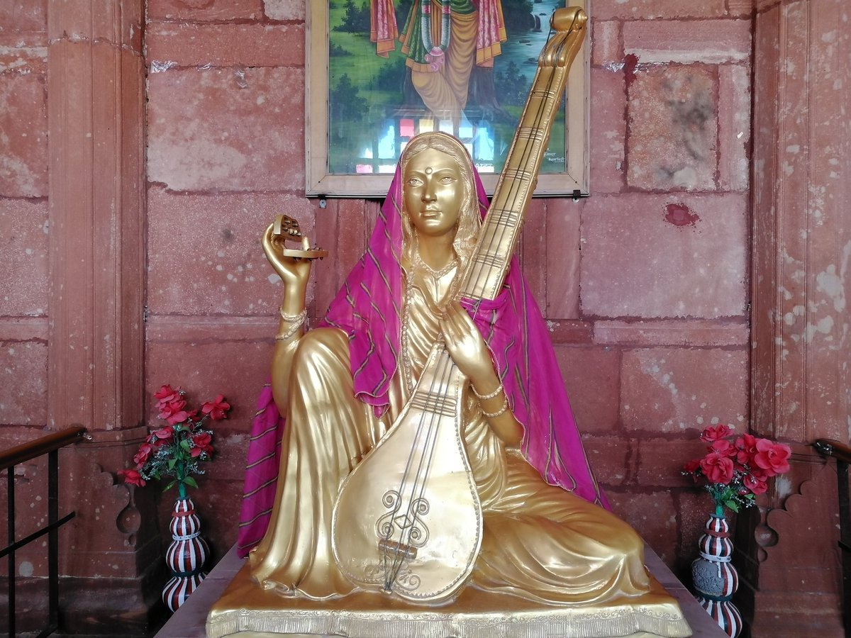 Anuradha Goyal Mira Bai At Her Home Town In Merta Where You Can Still See The Vishnu Murti She Worshipped There Is A Museum Research Institute Dedicated To