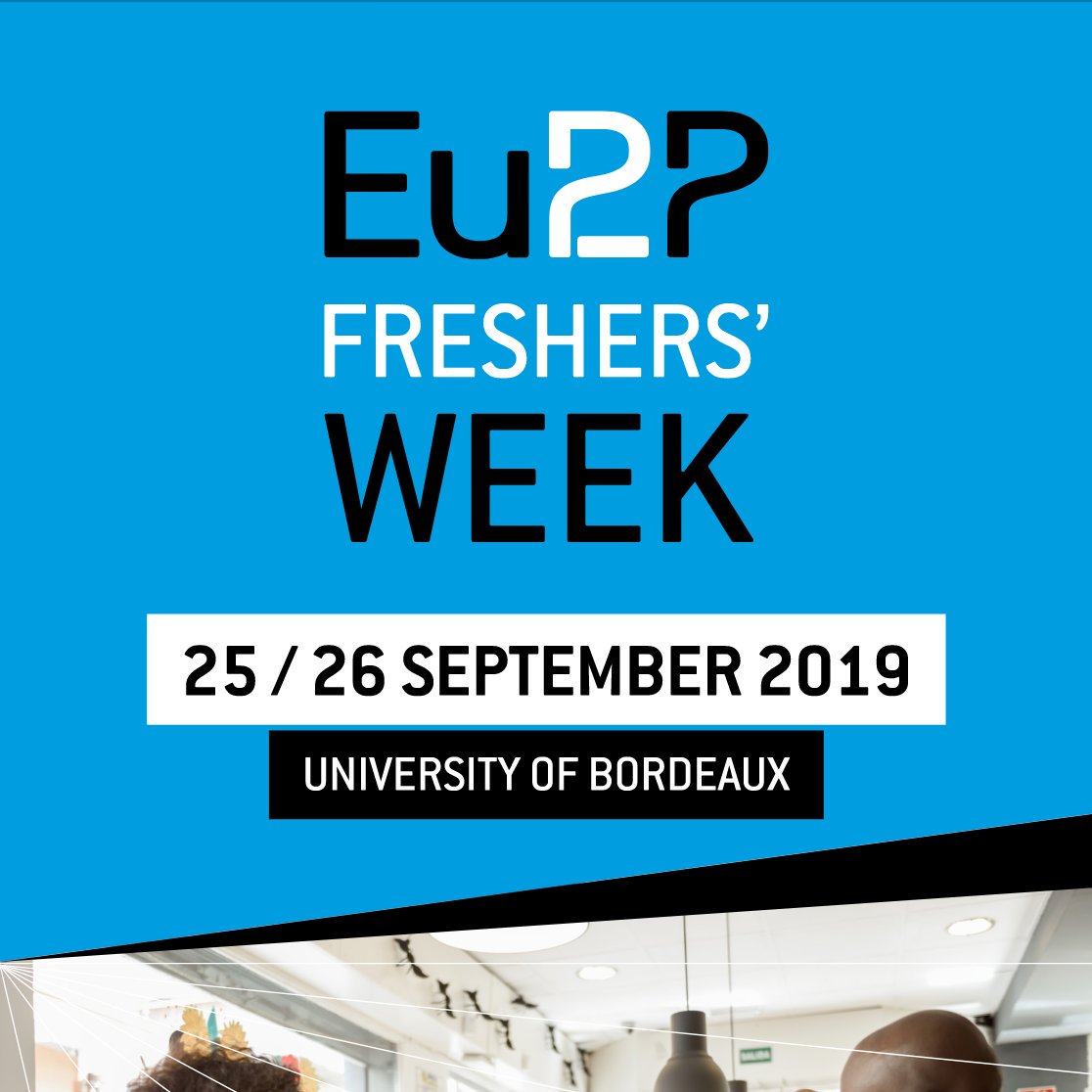 Eu2P's tweet photo. The next Eu2P Master Freshers' Week #Eu2PFW will take place in Bordeaux on Sept. 25 2019. 
➡️ https://t.co/SNTHNiDG4g

🆕 This year we're also celebrating our 10th anniversary! #Eu2P10🎉 Added opportunity to meet and listen to great experts and #Eu2PAlumni on Sept. 26!🤩 https://t.co/QkufJzC2XB