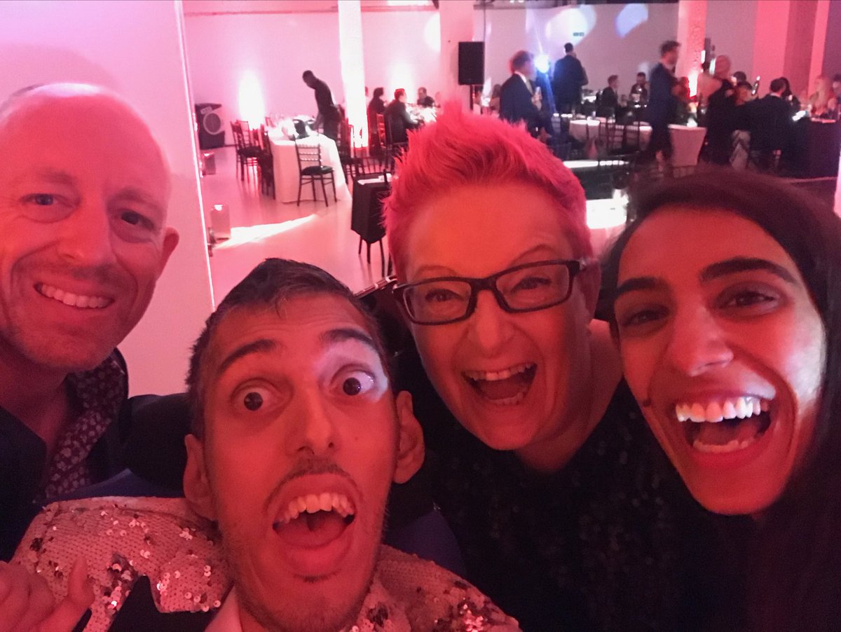 johnmonks's tweet photo. I wonder if this year’s @bima awards can live up to last year. Happy happy day, lovely brilliant people! @Dr_Black @TweetNilufar @Kinectricity https://t.co/3UYHCP0Cw9