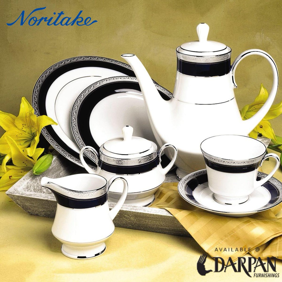 Darpan_Furnish's tweet photo. #Noritake Crestwood Cobalt #Platinum #Crockery Collection! Now available at @Darpan_Furnish stores in #Hyderabad, visit today.
- #DiningPlates, #Teacups, #Bowls & more
- Know more at https://t.co/pZAtEcA1DW
#Darpanfurnishings @NoritakeChina #Dinnerset #Teapots #Cups #Teaset https://t.co/jn6fEIDLBM