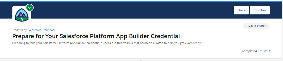 RituGarg026's tweet photo. Finally Completed Trailmix "Prepare for Your Salesforce Platform App Builder Credential" #certificationPath
#awesomeadmin #TrailheadQuest #Trailblazer #Trailhead
@Dreamforce @trailhead @salesforce https://t.co/PUz3esnf1b