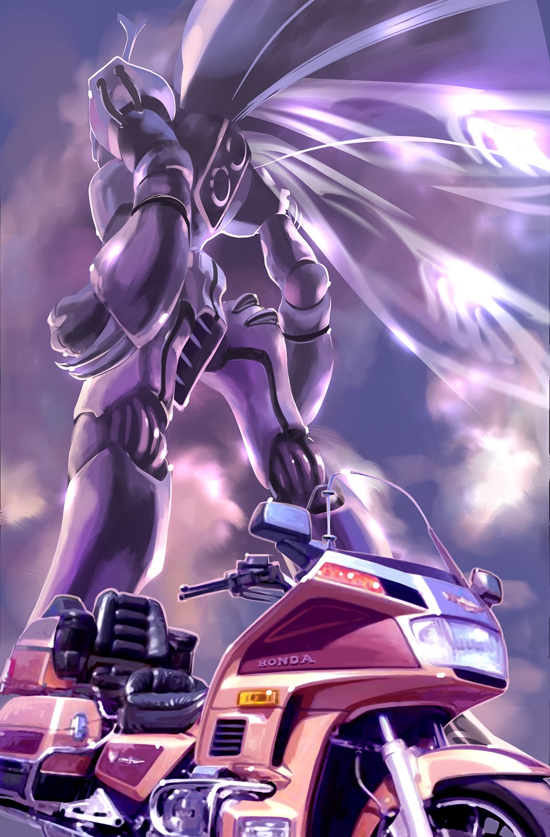 K 16 R Area ダンバイン ホンダ ゴールドウィング 落描きバイク ロボ６枚目 ダンバイン第１話のゴールドウィング 10 これに乗るショウに絡む連中の絡み文句が余計なお世話感あったなー T Co 30ytdab8y5 Twitter